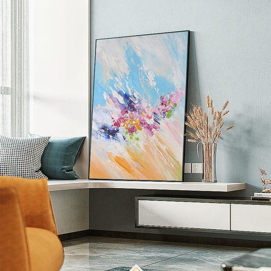 Knife Painting Modern Abstract Large Oil Painting Living Room Office Wall Canvas Handmade Decorative