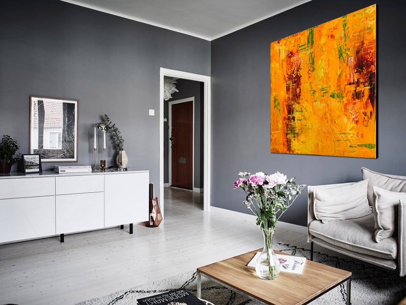 Large Abstract Painting Canvas Painting Contemporary Artwork Painting Abstract Oil Painting Abstract Wall Painting Home Decor31in,No Frame