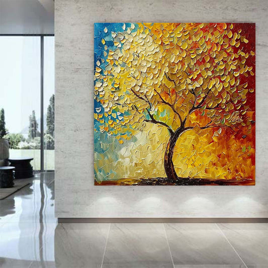 Abstract Handmade Oil Painting Modern Minimalist Home Living Room Decoration Painting,31inx31in,No Frame