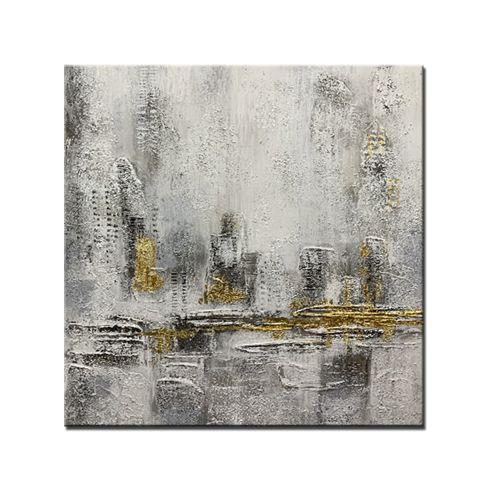 Large Wall Art Abstract Oil Painting Handmade Abstract Canvas Paintings Home Office Wall Decoration Pictures Hand,31inx31in,No Frame