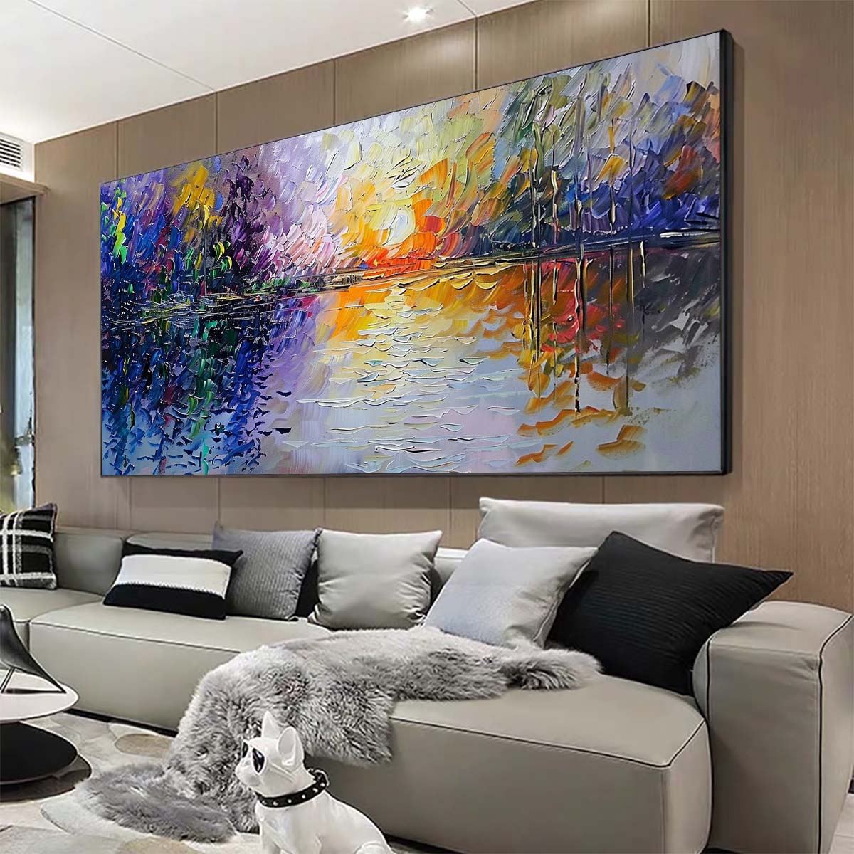 Original creation Landscape Hand painted Oil Painting Canvas Wall Art For Home Living Room Unframed/Rolled #044