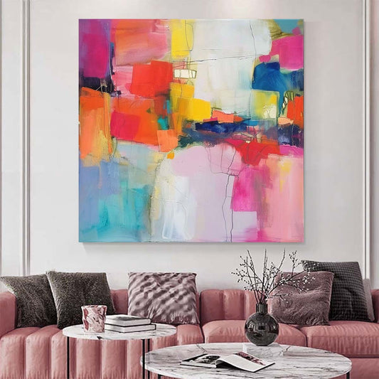 Original creation Abstract Hand painted Oil Painting Canvas Wall Art For Home Living Room Unframed/Rolled #002