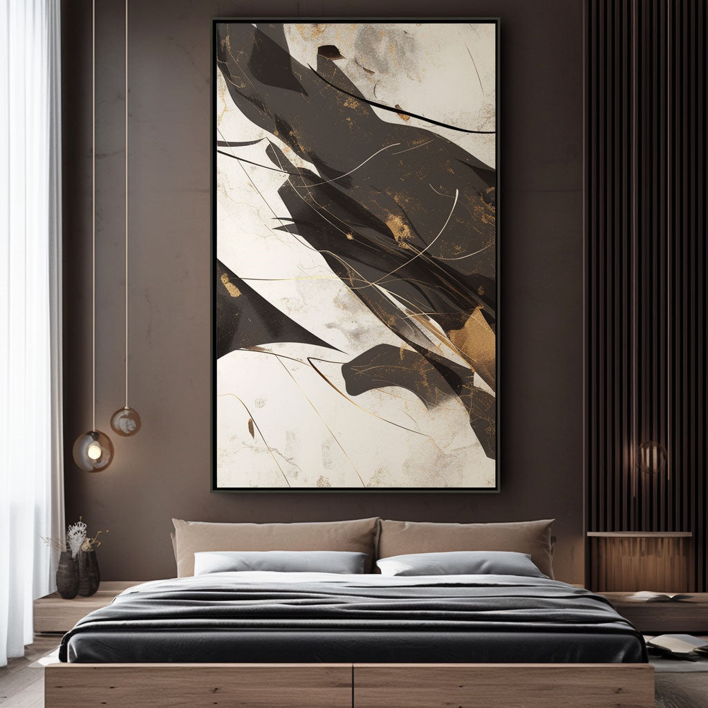 Minimalism Abstract Handmade Oil Painting Modern Home Living Room Decoration Painting,27inx54in,No Frame