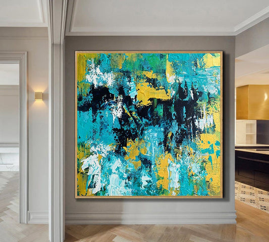 Abstract Art Painting Contemporary Art Dine Room Wall Art Extra Large Wall Art Modern Painting Custom Art Large Canvas Art31in,No Frame