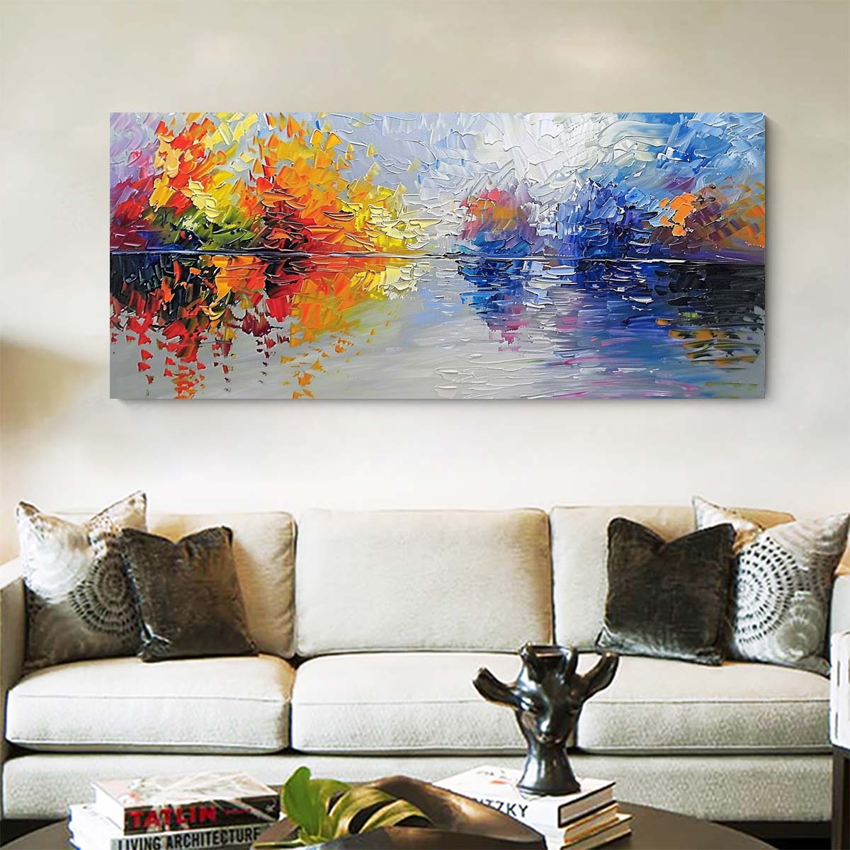 Original creation Landscape Hand painted Oil Painting Canvas Wall Art For Home Living Room Unframed/Rolled #047
