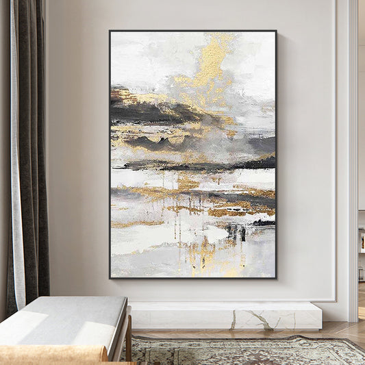 Beautiful Painting Artistic Abstract Paintings Handpainted Oil Painting On Canvas Large Modern Coffeehouse Decoration,31inx47in,No Frame
