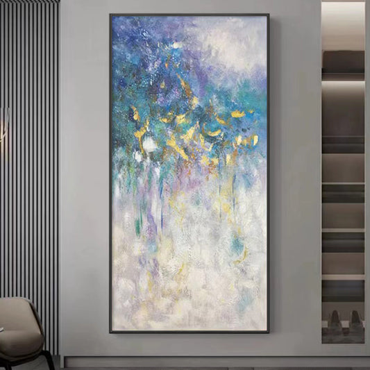 Abstract 3D Pictures Home Decor Wall Art Hand Painted  Oil Painting On Canvas Handmade,27inx54in,No Frame,27inx54in,No Frame
