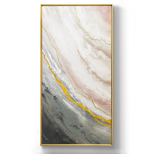 Modern Minimalist Living Room Light Luxury hand-painted Oil Painting Abstract Decorative Bedroom Entrance Mural Paintings27inx54in,No Frame