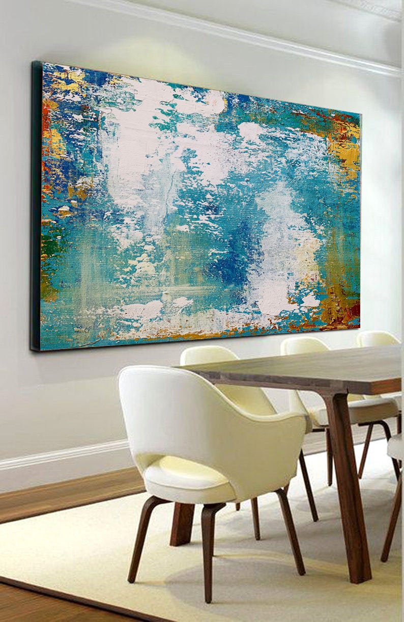 LargeAbstractPaintingModernWallPaintingAbstractPaintingOilHandPaintingOfficeWallArtOriginalAbstract  31in,No Frame