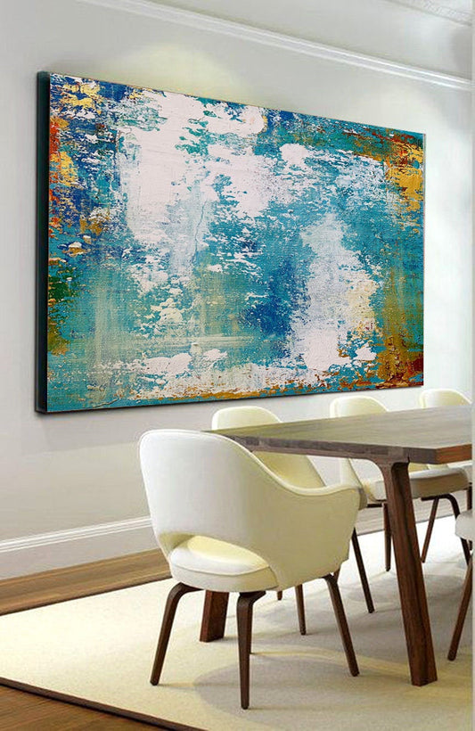 LargeAbstractPaintingModernWallPaintingAbstractPaintingOilHandPaintingOfficeWallArtOriginalAbstract  31in,No Frame