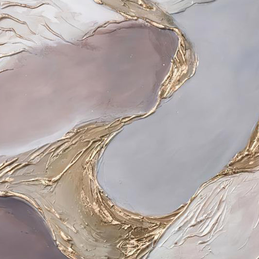 Abstract Oil Painting  Hand Painted Paintings Wall Art Canvas Artwork Carving For Hotel Living Room,31inx47in,No Frame