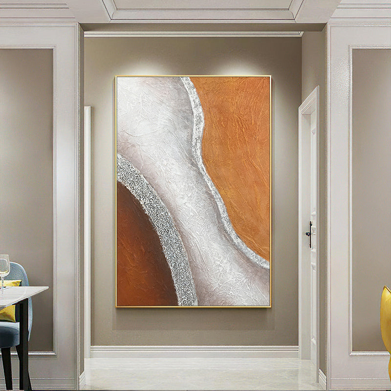 Arrival   Abstract Idea Oil Painting  Handmade Painted Office Bedroom Home Decor,31inx47in,No Frame