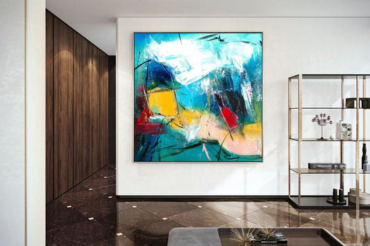 OriginalAbstractPaintingWallArtDecorAbstractArtOversizedWallArtModernDormDecorExtraLarge 31in,No Frame