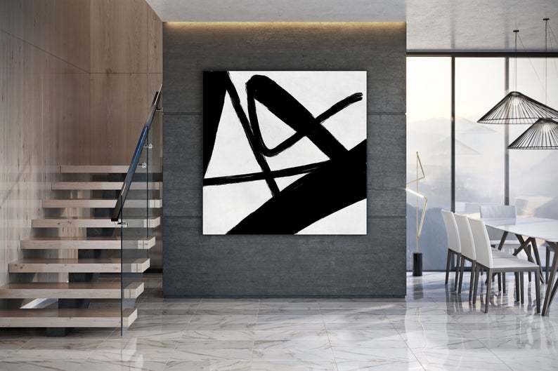 Handmade Acrylic Painting Extra Large Wall Art Abstract Art On Canvas Home Decor Bathroom Wall Art Modern Art Square31in,No Frame