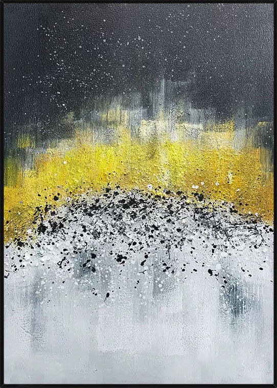 Free Shipping Abstract Luxe Nordic Oil Painting On Canvas Handmade Acrylic Artwork Canvas Modern Office Deco,31inx47in,No Frame