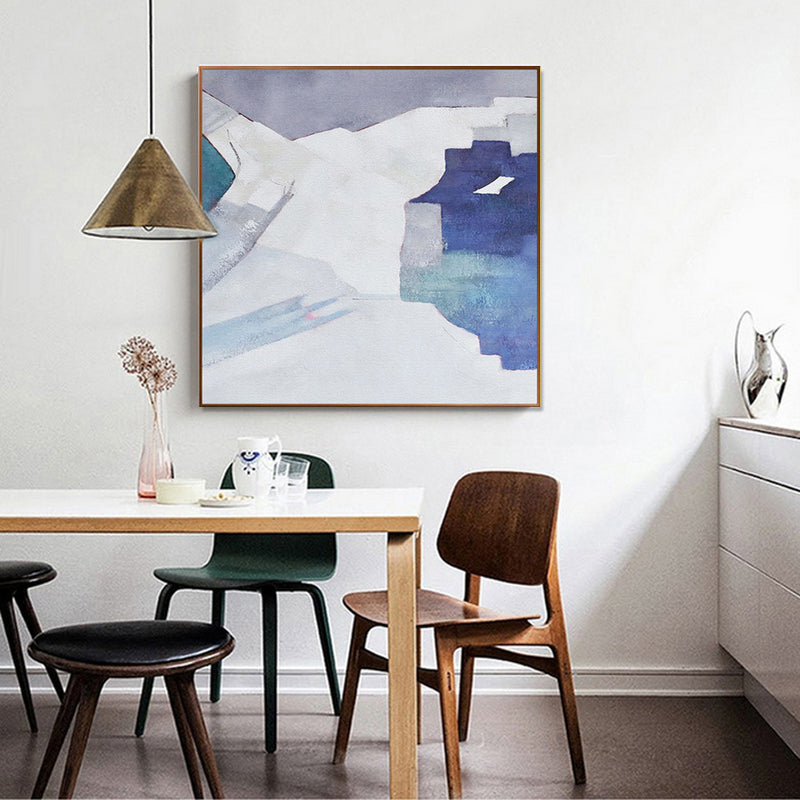 Modern Nordic Minimalist Painting Art Painting Purple Blue Bedroom Villa Entrance Paintings Study Theater31in,No Frame