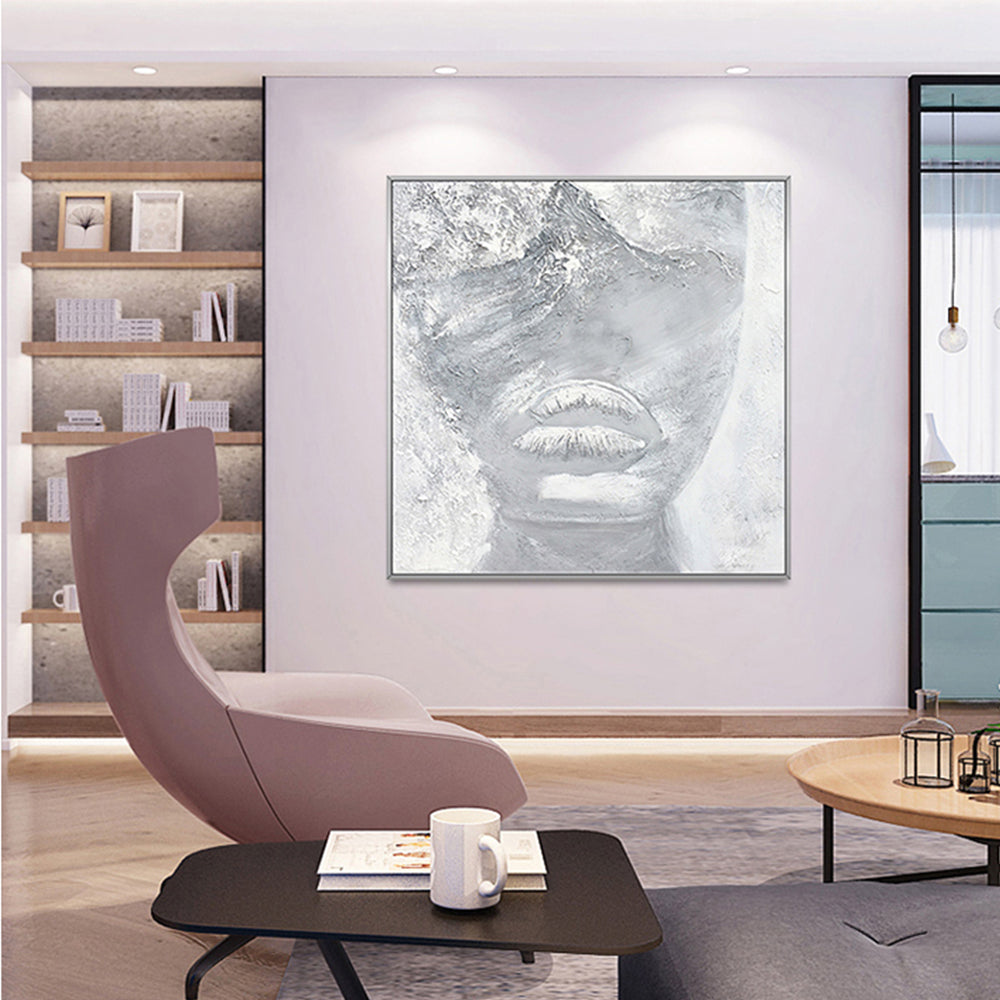 Modern Oil Painting On Canvas Hand Painted Abstract Poratiart Painting Art Wall Decoration Handmade Oil Painting,31inx31in,No Frame