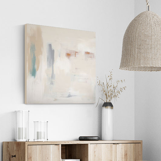HandmadeAbstractPaintingCanvasArtMinimalistAcrylicPaintingOversizeWallArtBeigePaintingModernPaintingHome   31in,No Frame