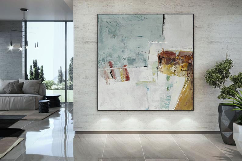 ModernAbstractArtLargeCanvasArtAbstractAcrylicPaintingOriginalAbstractPaintingOnCanvasOversizedWall 31in,No Frame