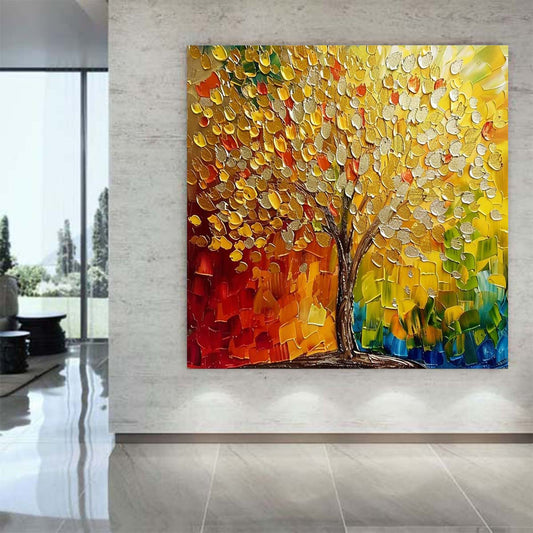 Abstract Handmade Oil Painting Modern Minimalist Home Living Room Decoration Painting,31inx31in,No Frame