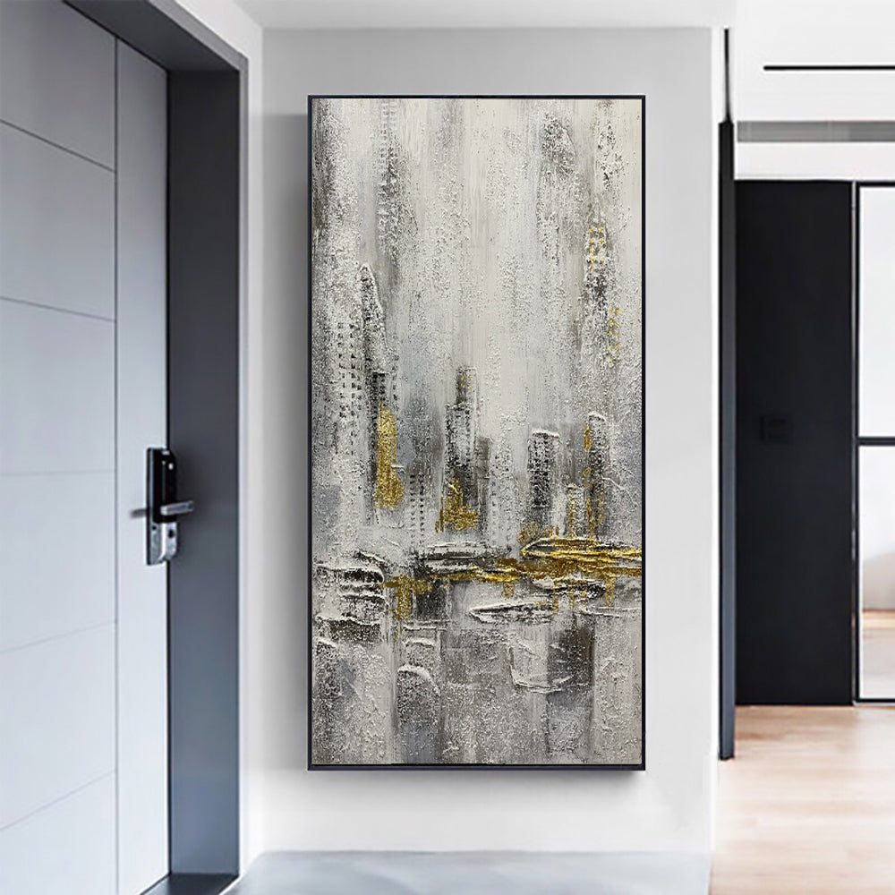 Large Wall Art Abstract Oil Painting Handmade Abstract Canvas Paintings Home Office Wall Decoration Pictures Hand For Living Room,31inx47in,No Frame