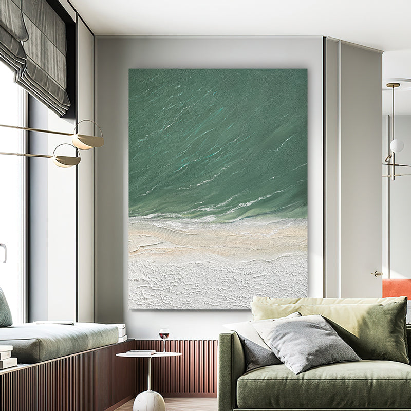 Palette Mountain Scenery Painting Thick Acrylic Texture Abstract Canvas Picture  Hand painted Art Room Wall,31inx47in,No Frame