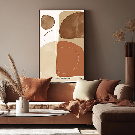 Minimalism Abstract Handmade Oil Painting Modern Home Living Room Decoration Painting,27inx54in,No Frame