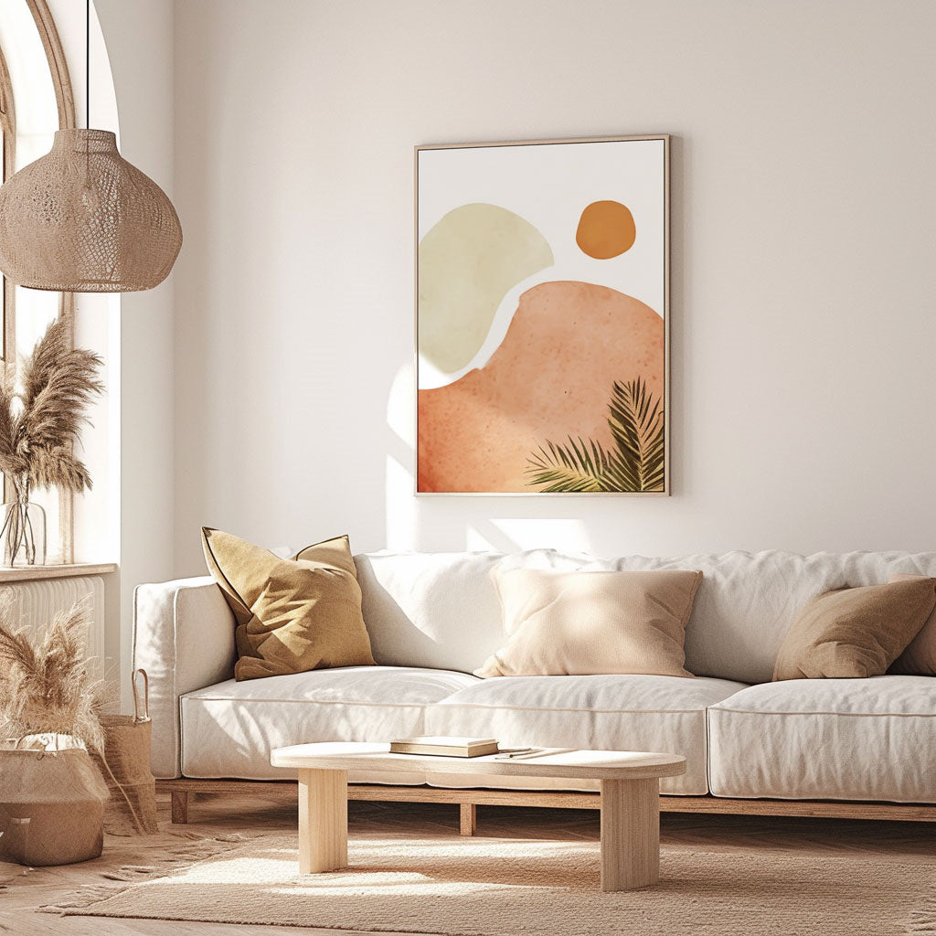 Handpainted Abstract Wall Art Painting Decorative Painting Aisle Corridor Mural Mooring Hanging Paintingorangegreen1inx47in,No Frame
