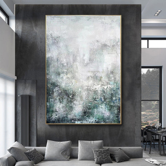 Pure Hand painted Abstract Oil Painting Modern Minimalist Aisle Decoration Painting Hotel Living Room Sofa Large,31inx47in,No Frame
