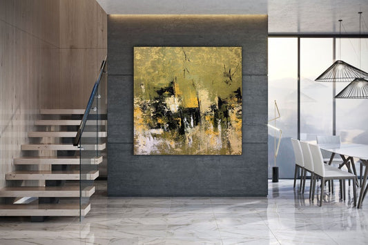 Extra Large Wall Art Palette Knife Artwork Original Painting On Canvas Modern Wall Decor Contemporary Art Abstract Wall Painting31in,No Frame