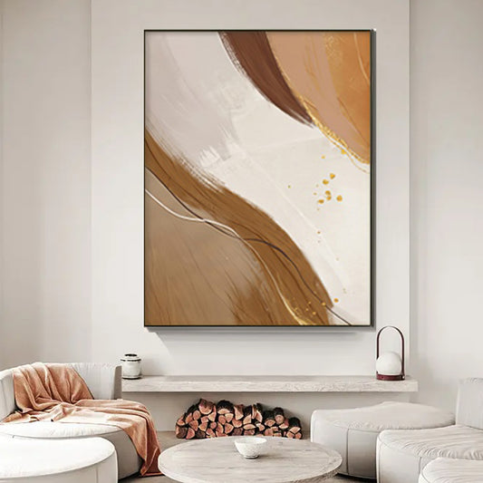 Abstract  Handmade Customizable Oil Painting On Canvas Handpainted Wall Art Unframed For Dining Room ,31inx47in,No Frame