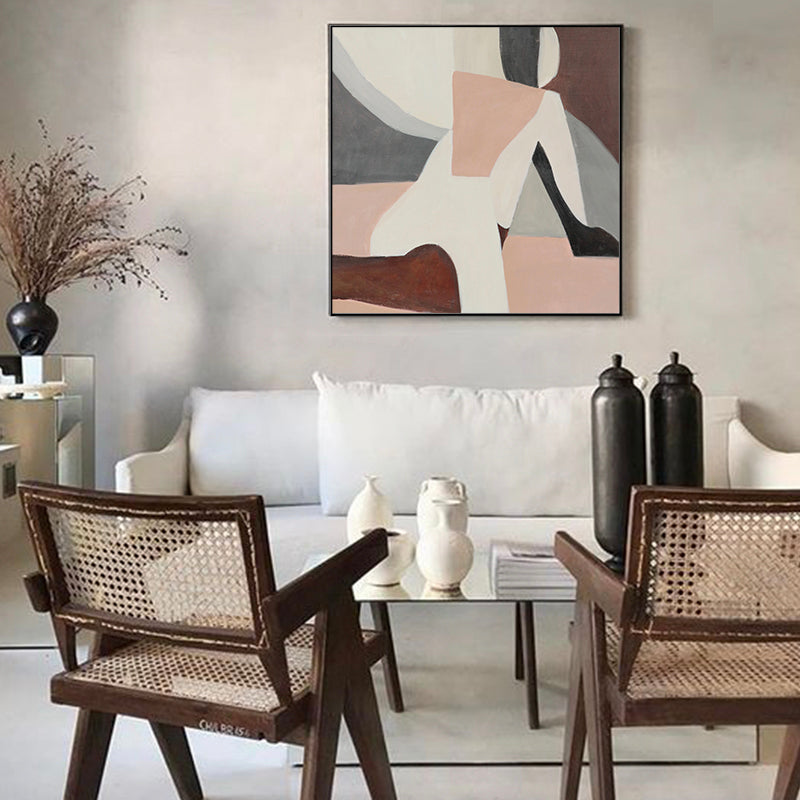 Home Decor Art Canvas Painting hand-painted Oil Painting Modern Minimalist Paintings Art Substantial high-end Model Room31in,No Frame
