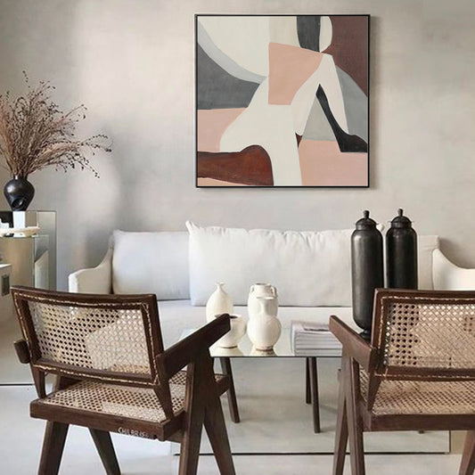 Home Decor Art Canvas Painting hand-painted Oil Painting Modern Minimalist Paintings Art Substantial high-end Model Room31in,No Frame