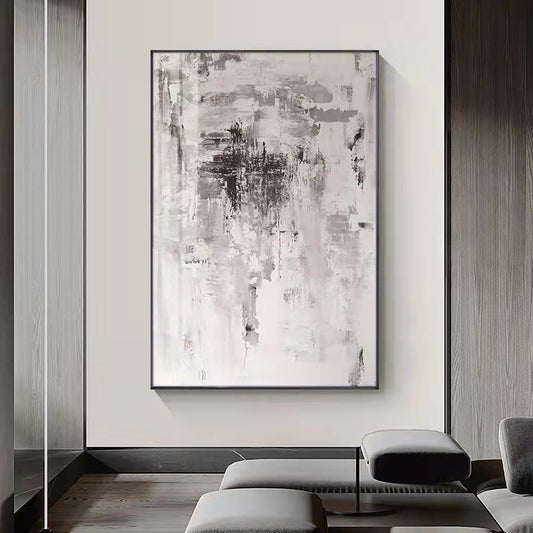 Modern Light Luxury Living Room Decoration Painting New Chinese Style Sofa Background Wall Hand Painted Abstract,31inx47in,No Frame