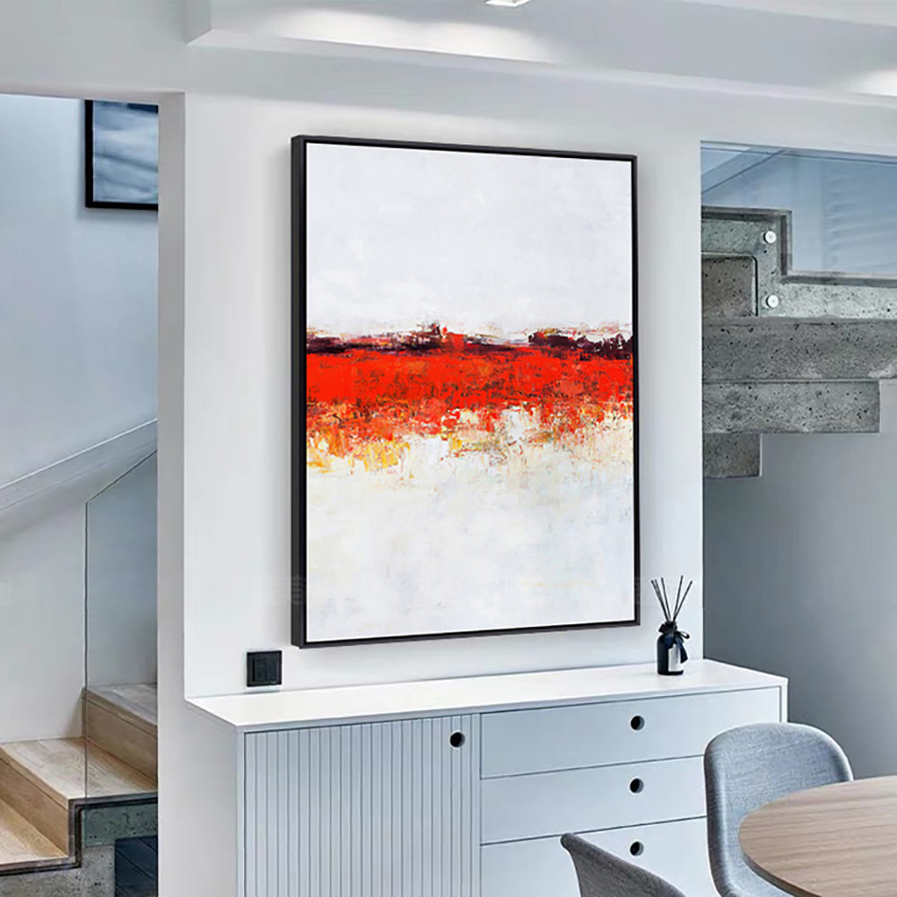 Thick Texture Oil Painting Flower On Canvas Handmade Wall Art Rose Hanging Paintings For Living Room Home Decoration Canvas Oil Painting for Home Living Room,31inx47in,No Frame