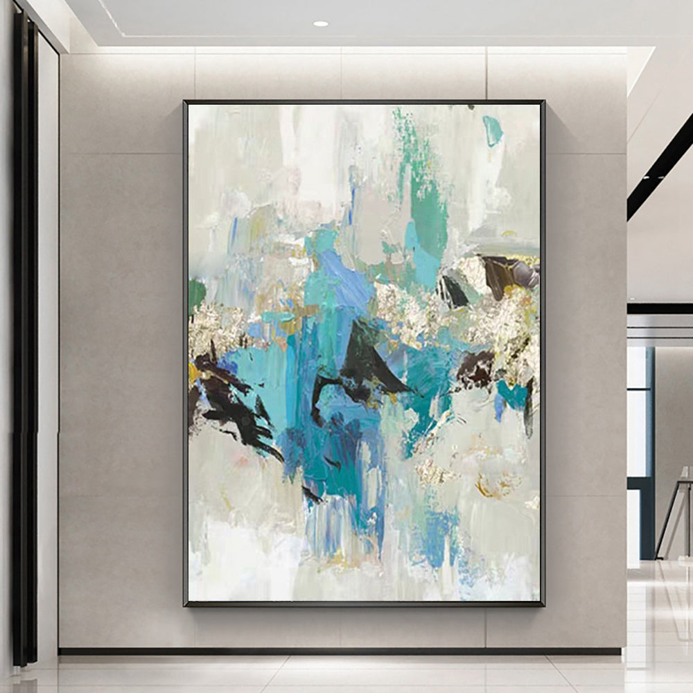 #1200Handmade Paintings Wall Art Oil Painting Black And White Abstract Picture Home Decor Canvas Painting Living