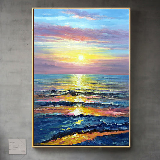Hand Painted Modern Abstract Decorative Painting On Canvas Large Size Wall Art Picture For Living Room,31inx47in,No Frame