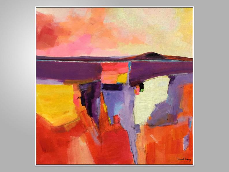 Minimalist Abstract Oil Painting Dorm Decor Canvas Art Graffiti Wall Decor Large Canvas Art Abstract Painting Abstract Painting31in,No Frame