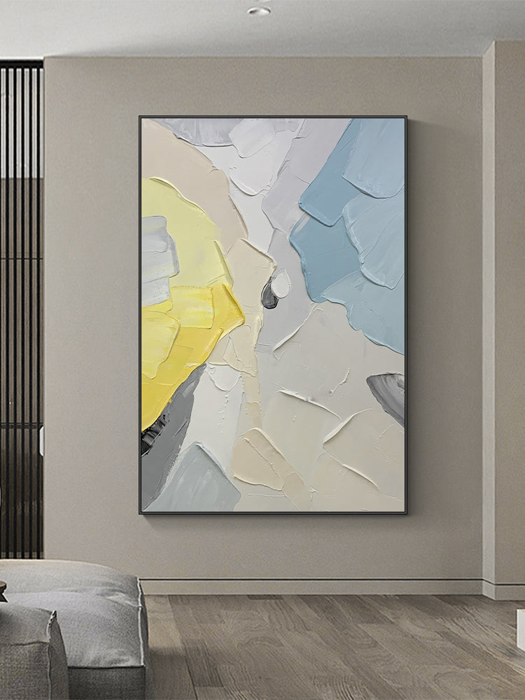 Abstract 3D Thick Wall Art Handmade Oil Painting Canvas Abstract Painting Wall Picture Art Wall Artwork For Living Room,31inx47in,No Frame