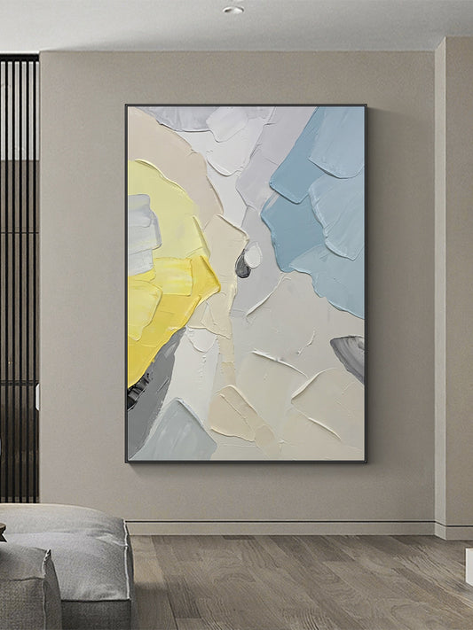 Abstract 3D Thick Wall Art Handmade Oil Painting Canvas Abstract Painting Wall Picture Art Wall Artwork For Living Room,31inx47in,No Frame