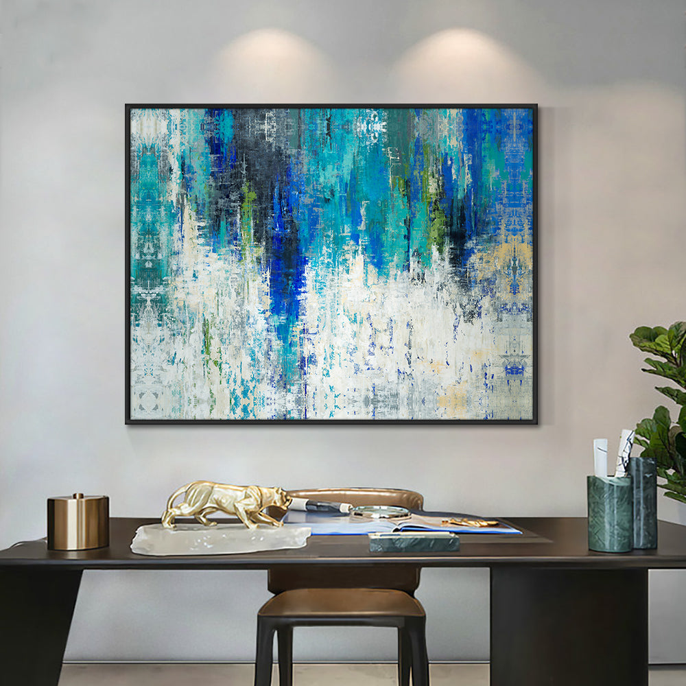 Abstract Landscape Painting  Hand Painted Oil Painting On Canvas Handmade Modern Wall Art Painting For Living Room ,31inx47in,No Frame