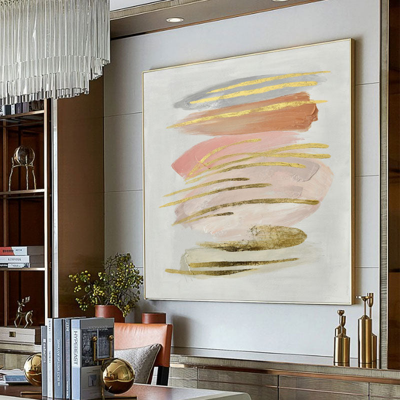 HandPaintedAbstractOilPaintingMinimalistPaintingCanvasArtModernArtWallPaintingLightLuxuryHome  31in,No Frame