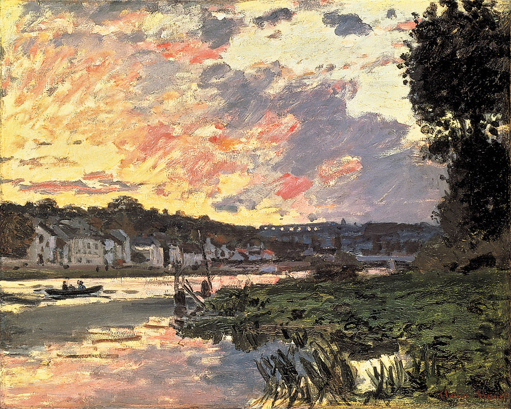 Oscar-Claude Monet Hand painted Oil Painting Canvas Wall Art For Home Living Room #121