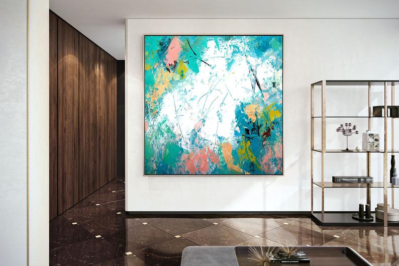 OriginaAbstractArtPaintingsOnCanvasLivingRoomWallArtAcrylicPaintingOilPaintingModernWall   31in,No Frame