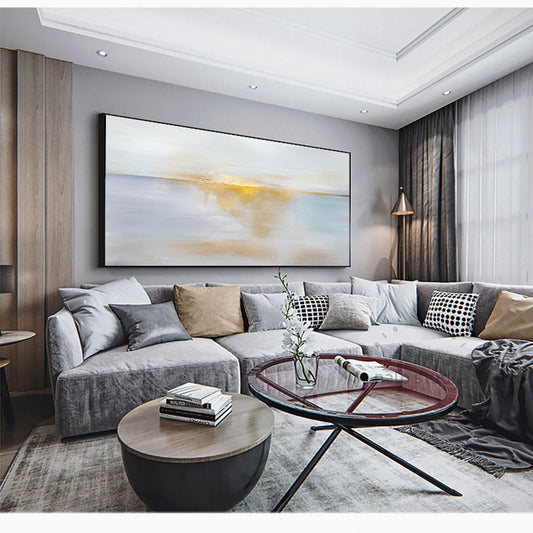 Hand painted Oil on Canvas Original Mural for the Living Room Home Decoration Abstract Wall Art,27inx54in,No Frame