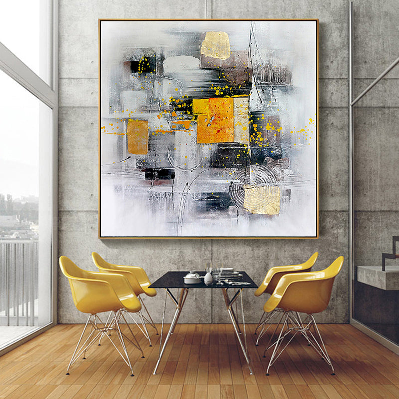 ScandinavianModernhandpaintedOilPaintingsAbstractColorArtRestaurantEntranceLivingRoomSofaBackdropDecorative   31in,No Frame