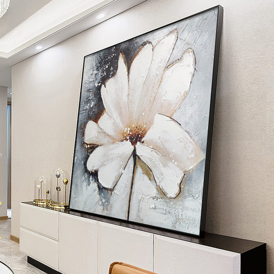 Hand-painted Oil Painting Abstract Floral Living Room Decorative Painting Nordic Modern Minimalist Restaurant Triptych Backdrop31in,No Frame