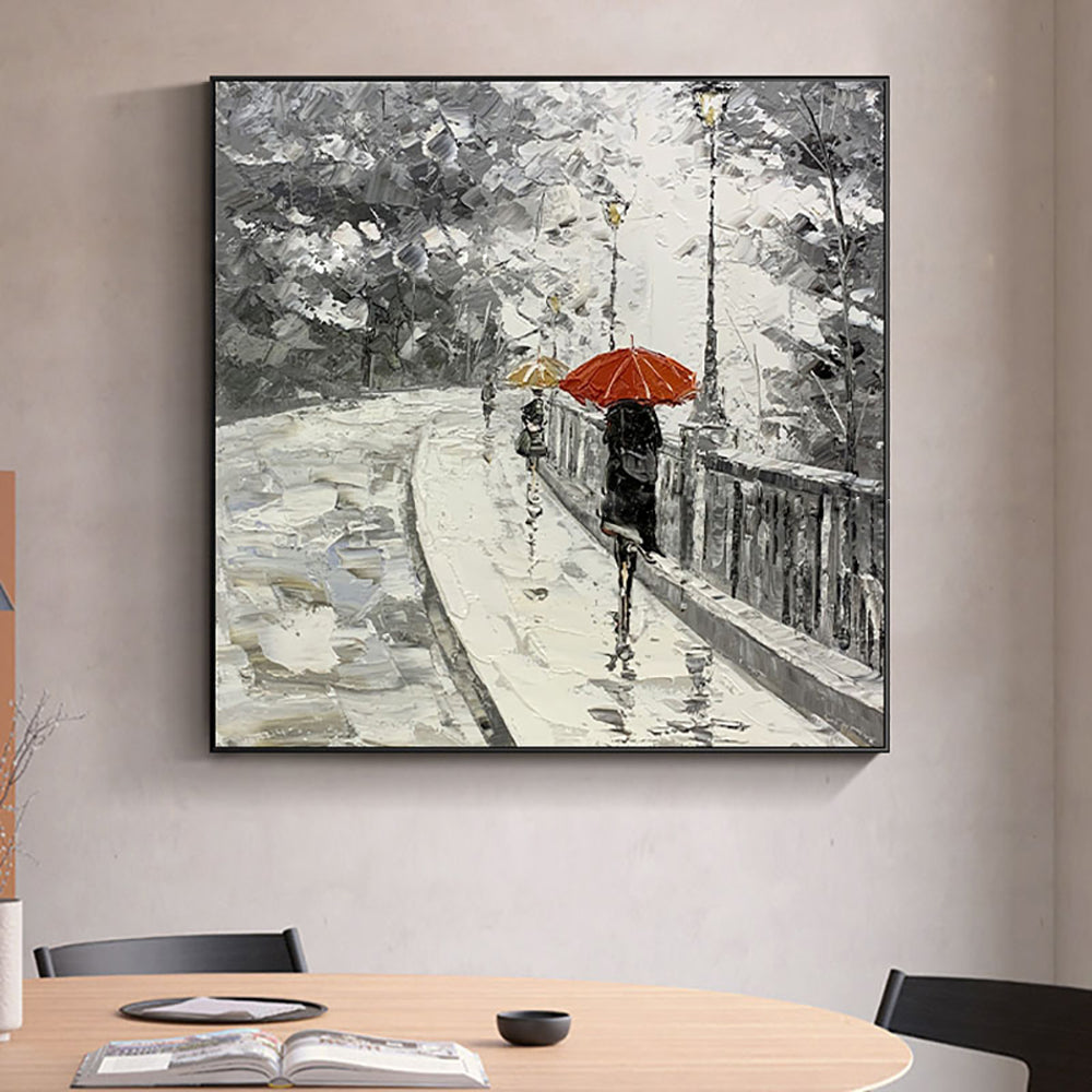 Handmade Wall Painting Hand painted Abstract Landscape Oil Painting On Canvas Wall Art Paintings Impressionst Picture,31inx31in,No Frame