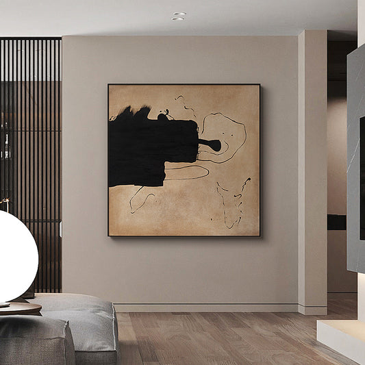 100% Hand Painted Abstract Oil Painting On Canvas Wall Art Minimalist Art Neutral Pictures Painting For Living Room Home Decor31in,No Frame