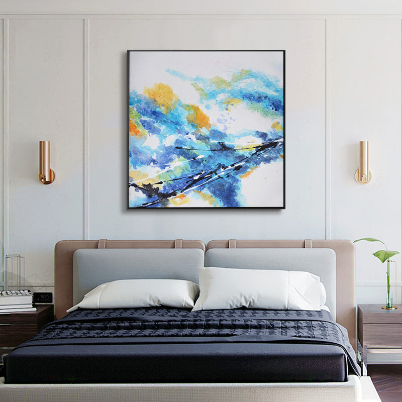 Modern Living Room Bedroom Decorative Painting hand-painted Abstract Oil Painting Handmade Paintings Dafen Oil Painting Of Large31inx31in,No Frame